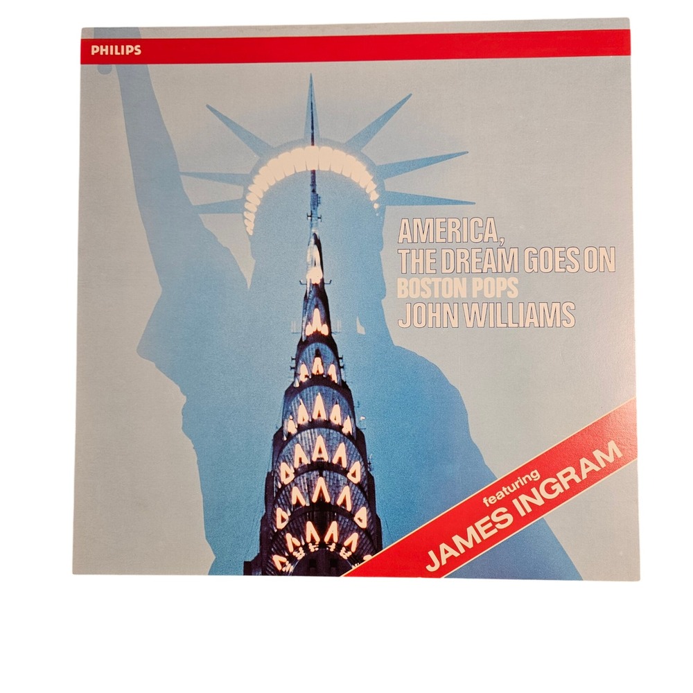 John‎ Williams America The Dream Goes On 12x12 Promo Flat Poster Vintage 1985